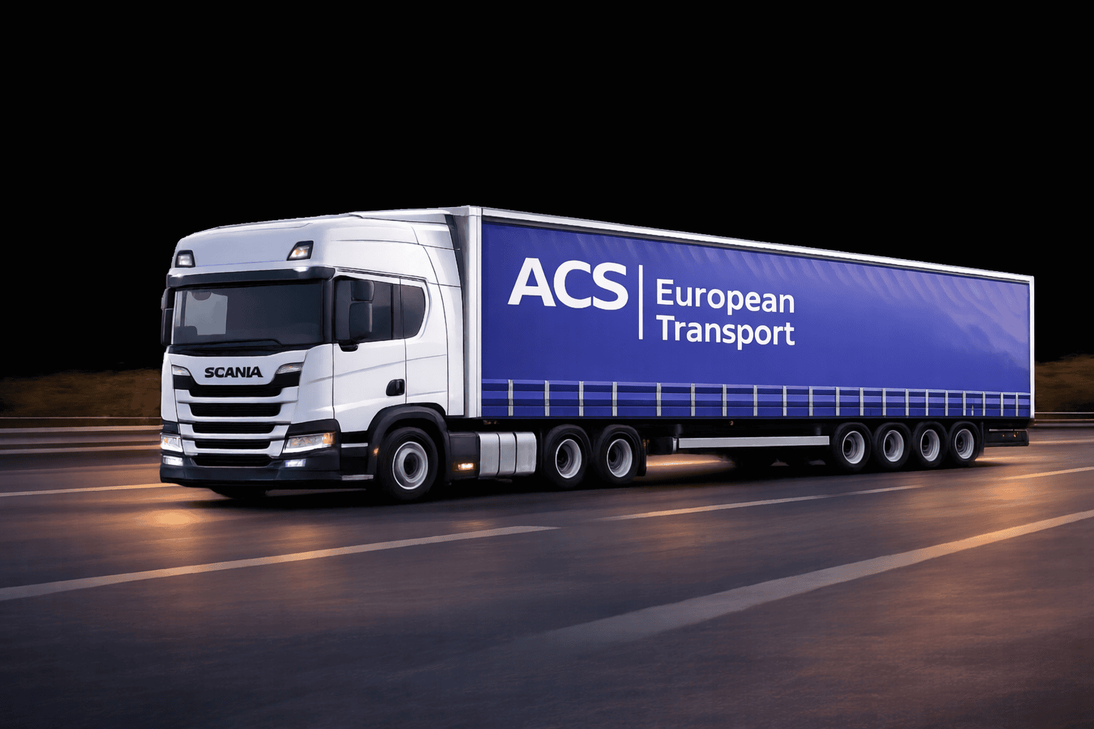Dedicated European road freight vehicle for UK and mainland Europe transport